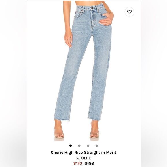 Agolde Pants - Agolde high rise straight in Merit revolve